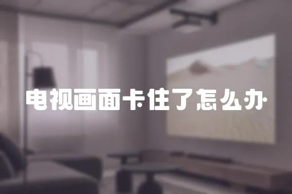 電視畫面卡住了怎么辦