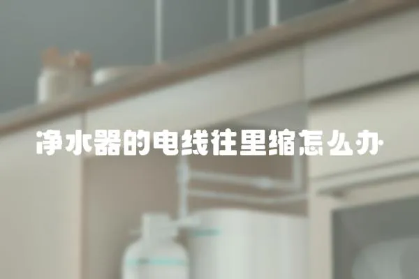 凈水器的電線往里縮怎么辦