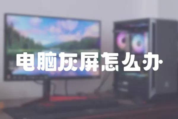 電腦灰屏怎么辦