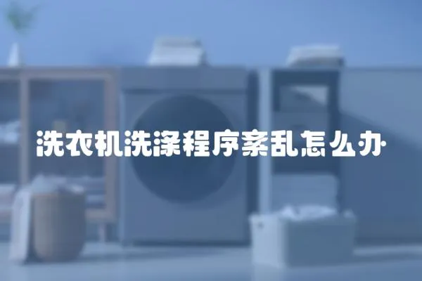 洗衣機洗滌程序紊亂怎么辦