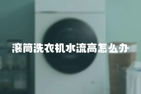 滾筒洗衣機水流高怎么辦