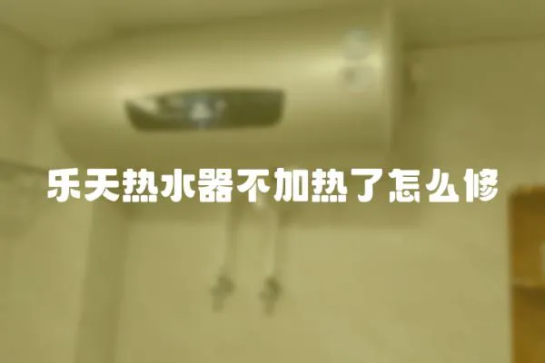 樂天熱水器不加熱了怎么修