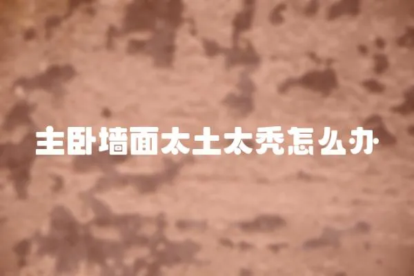 主臥墻面太土太禿怎么辦