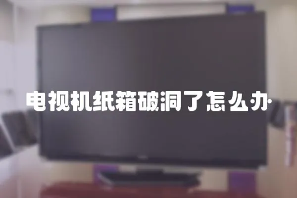 电视机纸箱破洞了怎么办