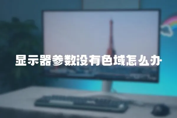 顯示器參數沒有色域怎么辦