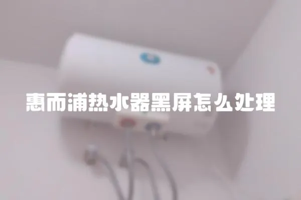惠而浦熱水器黑屏怎么處理