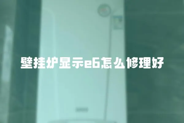 壁掛爐顯示e6怎么修理好