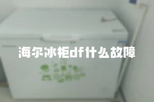 海尔冰柜df什么故障