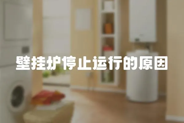 壁掛爐停止運行的原因