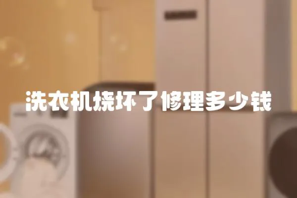 洗衣機燒壞了修理多少錢