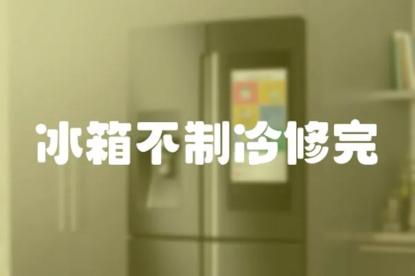 冰箱不制冷修完