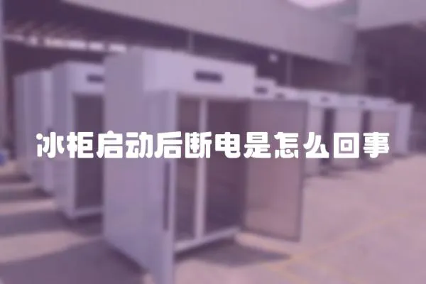 冰柜啟動后斷電是怎么回事