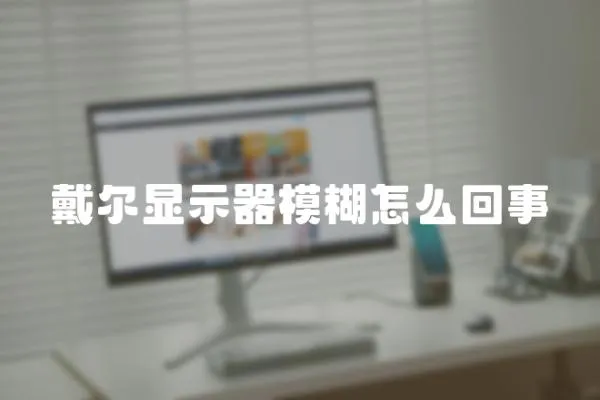 戴爾顯示器模糊怎么回事