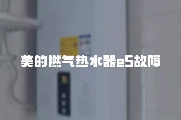 美的燃氣熱水器e5故障