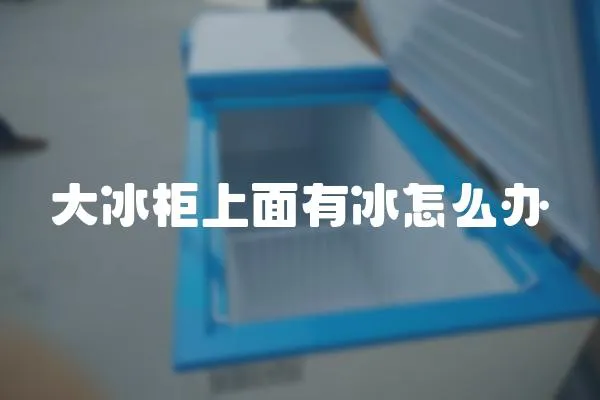 大冰柜上面有冰怎么辦