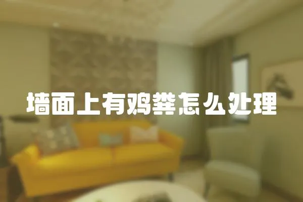 墻面上有雞糞怎么處理