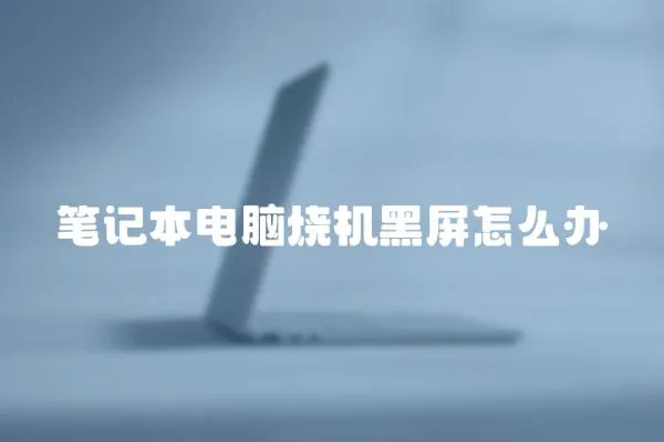 筆記本電腦燒機黑屏怎么辦