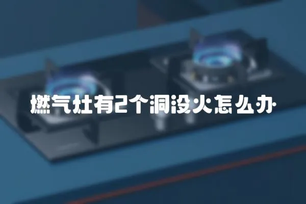 燃氣灶有2個洞沒火怎么辦