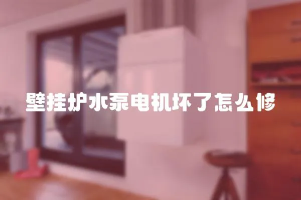 壁掛爐水泵電機(jī)壞了怎么修