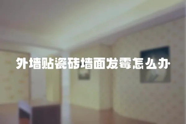 外墻貼瓷磚墻面發(fā)霉怎么辦