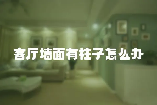 客廳墻面有柱子怎么辦