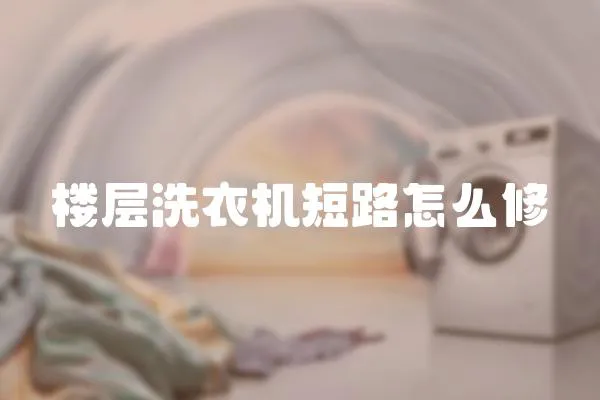 樓層洗衣機短路怎么修