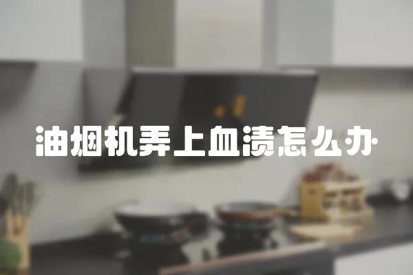 油煙機弄上血漬怎么辦