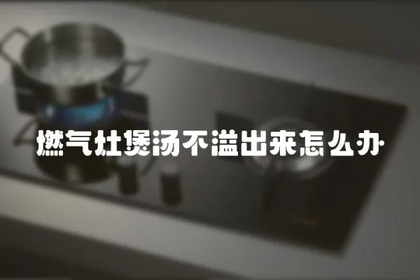 燃?xì)庠铎覝灰绯鰜碓趺崔k