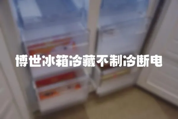 博世冰箱冷藏不制冷斷電