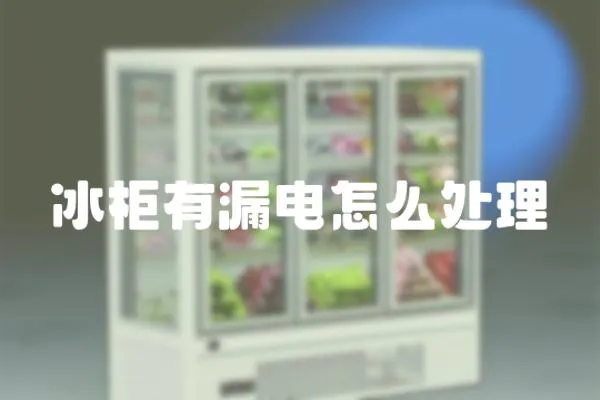 冰柜有漏電怎么處理