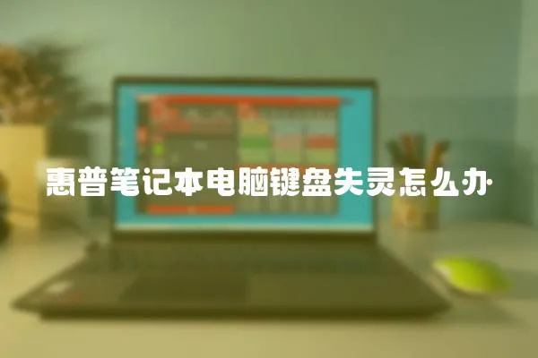 惠普筆記本電腦鍵盤失靈怎么辦