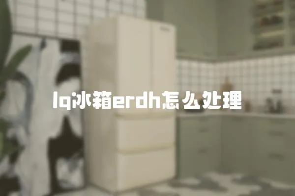 lg冰箱erdh怎么處理