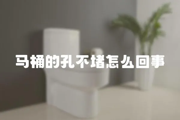 馬桶的孔不堵怎么回事
