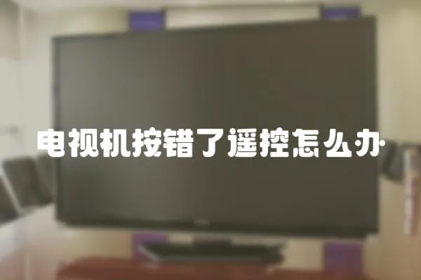 電視機按錯了遙控怎么辦