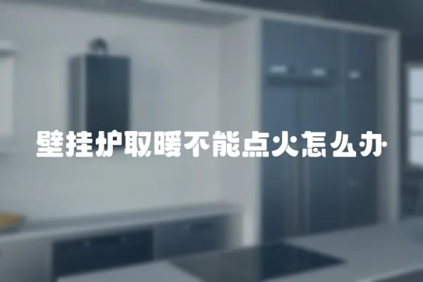 壁掛爐取暖不能點火怎么辦