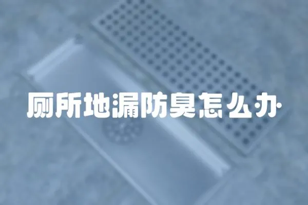 廁所地漏防臭怎么辦