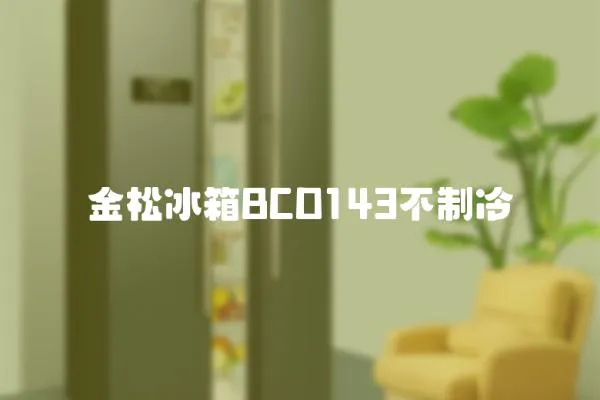 金松冰箱BCD143不制冷