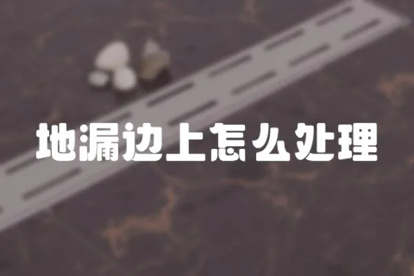 地漏邊上怎么處理