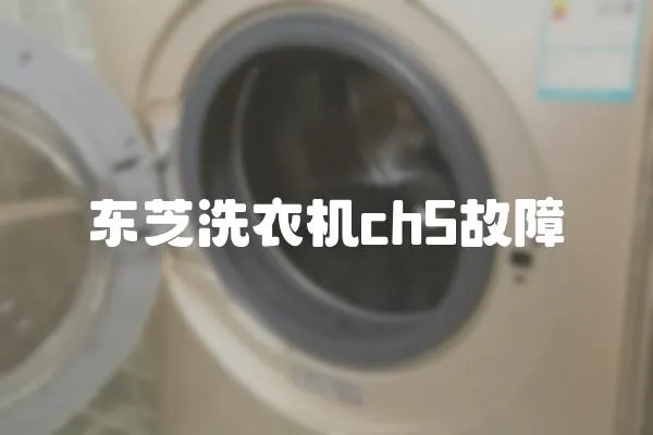 東芝洗衣機ch5故障