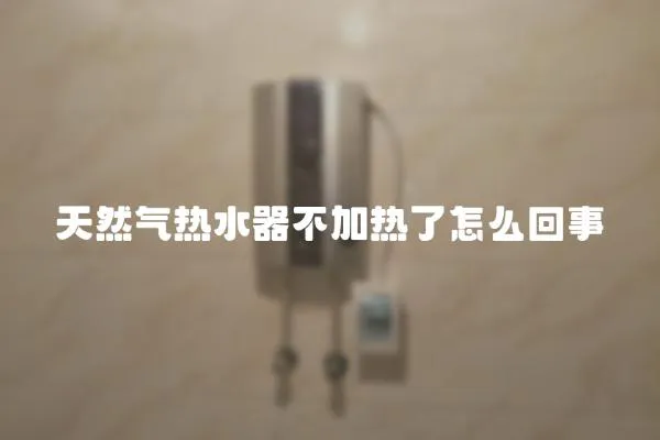 天然氣熱水器不加熱了怎么回事