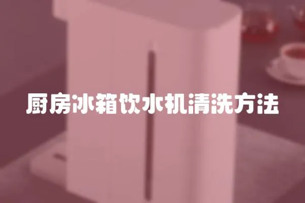 廚房冰箱飲水機清洗方法