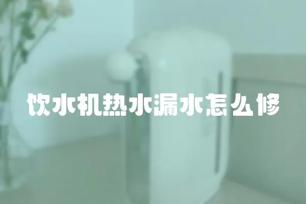 飲水機熱水漏水怎么修