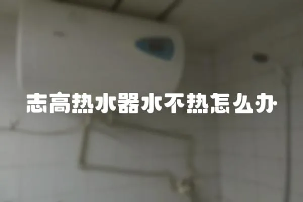 志高熱水器水不熱怎么辦