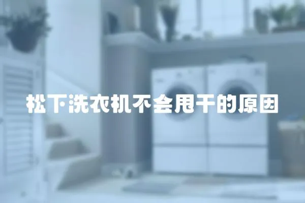 松下洗衣機不會甩干的原因