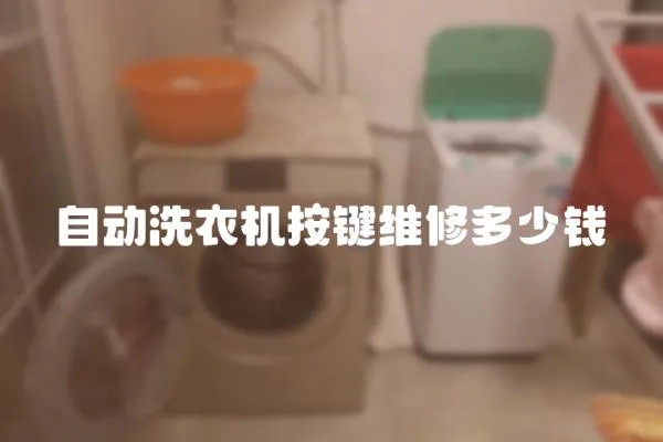 自動洗衣機按鍵維修多少錢