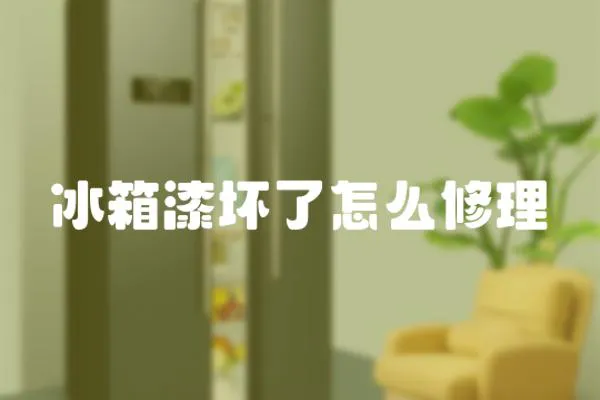 冰箱漆壞了怎么修理