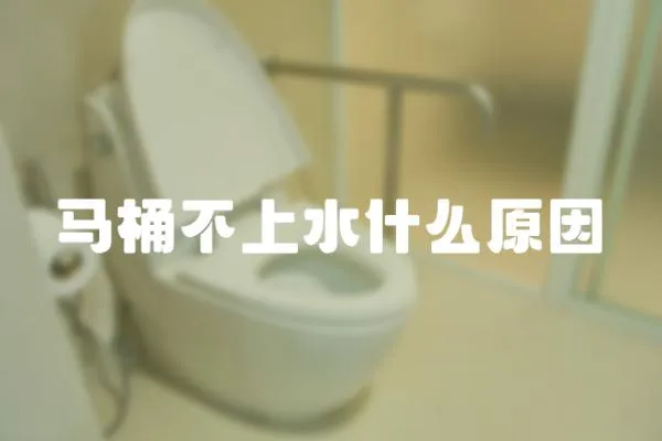 馬桶不上水什么原因