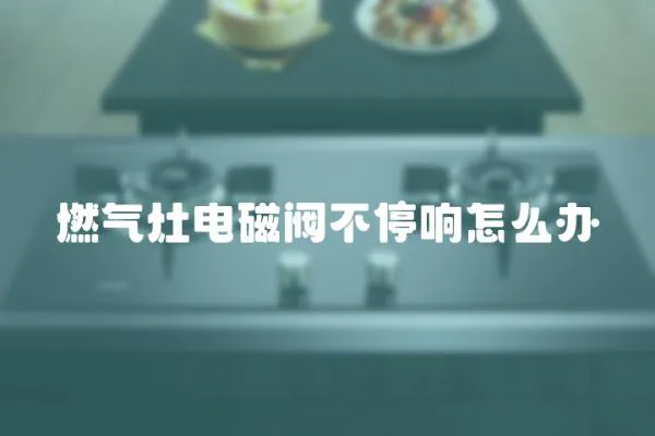 燃?xì)庠铍姶砰y不停響怎么辦