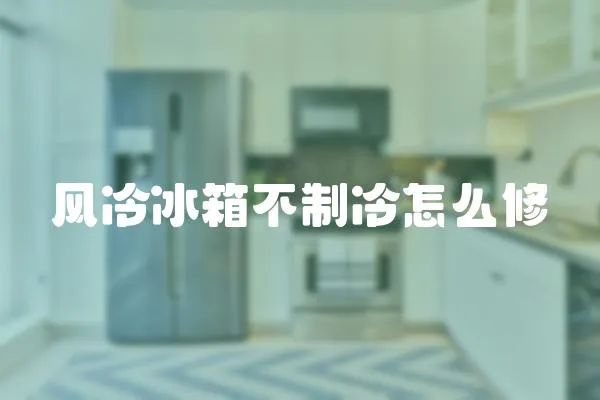 風冷冰箱不制冷怎么修
