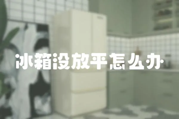 冰箱沒放平怎么辦